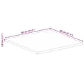 Pikkukuva 9 / 9: vidaXL Pöytälevy 80x80x3,8 cm neliö kierrätetty täyspuu