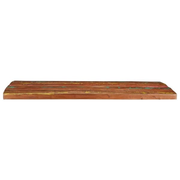 vidaXL Bordplate 100x80x2,5 cm rektangulær gjenvunnet heltre
