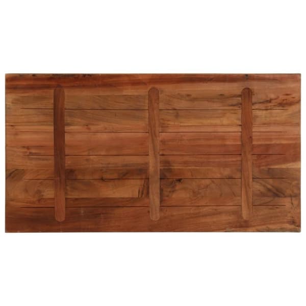 vidaXL Bordplate 120x50x2,5 cm rektangulær gjenvunnet heltre