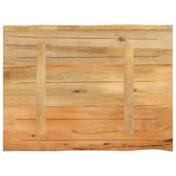 vidaXL Bordsskiva 90x60x2,5 cm levande kant massivt mangoträ