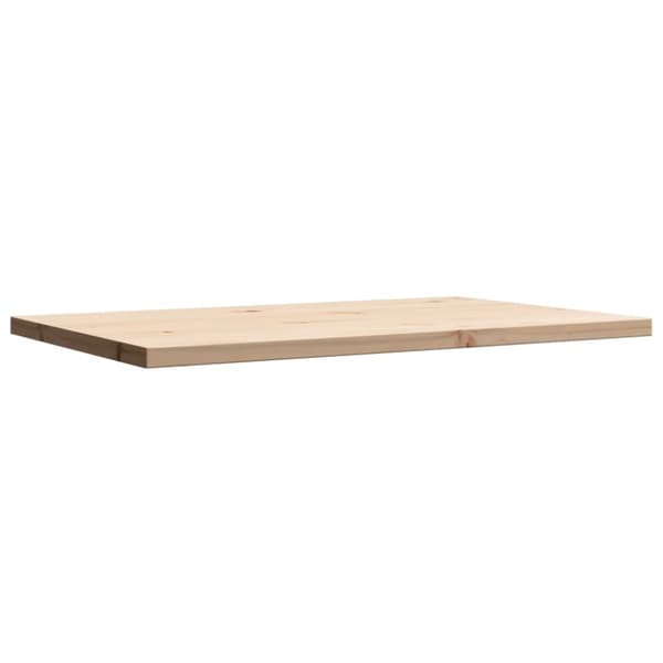 vidaXL Bordsskiva 80x50x2,5 cm rektangulär massiv furu