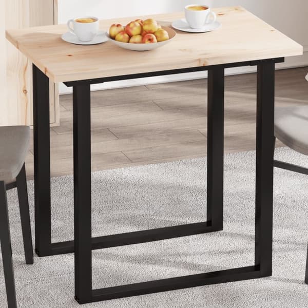 vidaXL Bordsskiva 80x50x2,5 cm rektangulär massiv furu