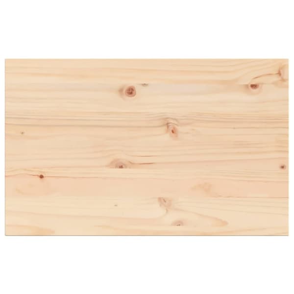 vidaXL Bordsskiva 80x50x2,5 cm rektangulär massiv furu