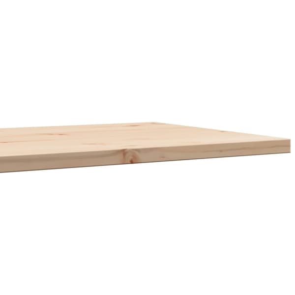 vidaXL bordplade 80x50x2,5 cm rektangulær massivt fyrretræ