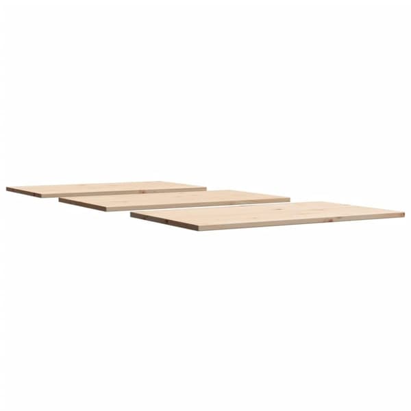 vidaXL bordplader 3 stk. 80x47x1,7 cm rektangulær massivt fyrretræ