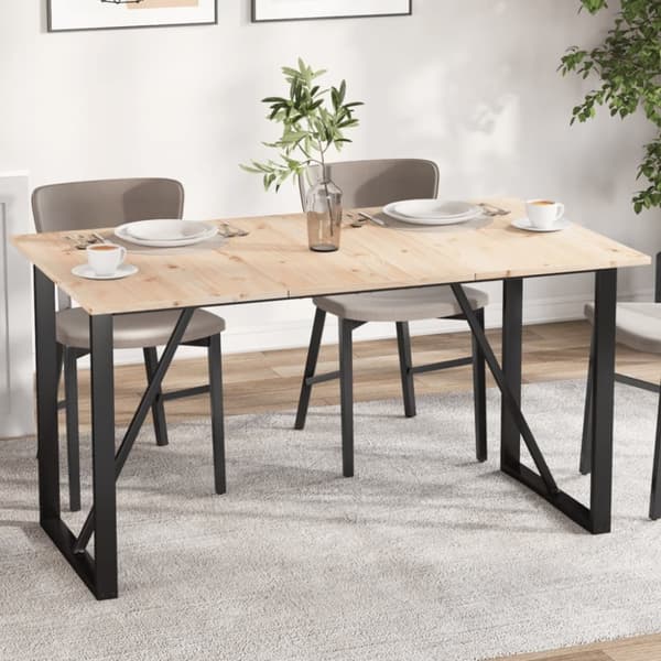 vidaXL bordplader 3 stk. 80x47x1,7 cm rektangulær massivt fyrretræ