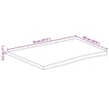 Pikkukuva 9 / 9: vidaXL Pöytälevy 70x60x2,5 cm elävä reuna täysi mangopuu