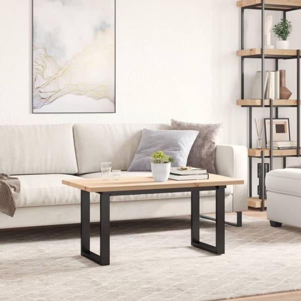 vidaXL Bordplate 100x50x2,5 cm rektangulær heltre bøketre