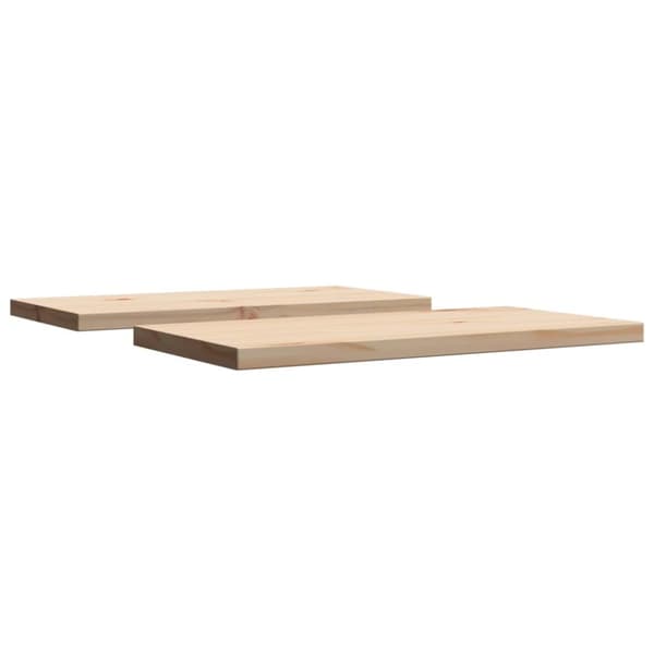 vidaXL bordplader 2 stk. 60x30x2,5 cm rektangulær massivt fyrretræ