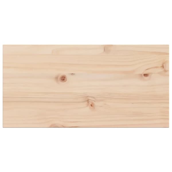 vidaXL bordplader 2 stk. 60x30x2,5 cm rektangulær massivt fyrretræ