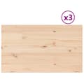 Pikkukuva 1 / 10: vidaXL Pöytälevyt 3 kpl 80x47x2,5 cm suorakaide täysi mänty