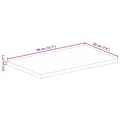 Miniatyrbillede 9 af 9: vidaXL bordplade 40x20x2,5 cm rektangulær massivt akacietræ
