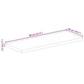 Miniatyrbilde 9 av 9: vidaXL Bordplate 80x50x2,5 cm rektangulær heltre akasie