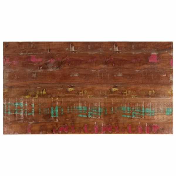 vidaXL Pöytälevy 120x70x2,5 cm suorakaide kierrätetty täyspuu