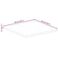 Pikkukuva 9 / 9: vidaXL Pöytälevy 50x50x2,5 cm neliö kierrätetty täyspuu