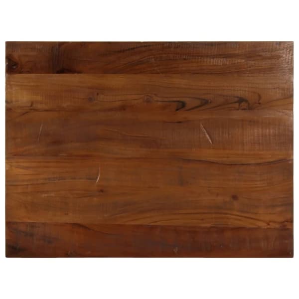 vidaXL Pöytälevy 90x60x2,5 cm suorakaide kierrätetty täyspuu