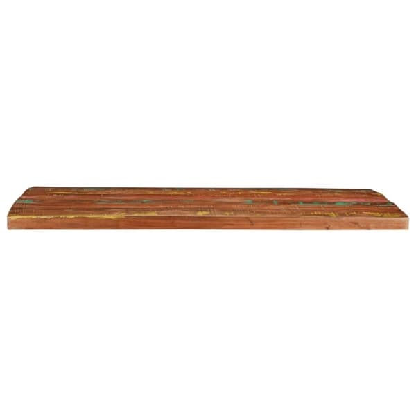 vidaXL bordplade 90x80x2,5 cm rektangulær massivt genbrugstræ