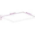 Miniatyrbillede 9 af 9: vidaXL bordplade 90x80x2,5 cm rektangulær massivt genbrugstræ