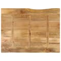 Miniatyrbilde 5 av 9: vidaXL Bordplate 90x80x2,5 cm naturlig kant heltre mango
