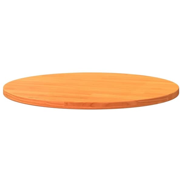vidaXL Pöytälevy pyöreä vahanruskea Ø70x2,5 cm täysi mänty