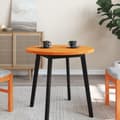 Miniatyrbilde 2 av 7: vidaXL Bordplate rund voksbrun Ø70x2,5 cm heltre furu