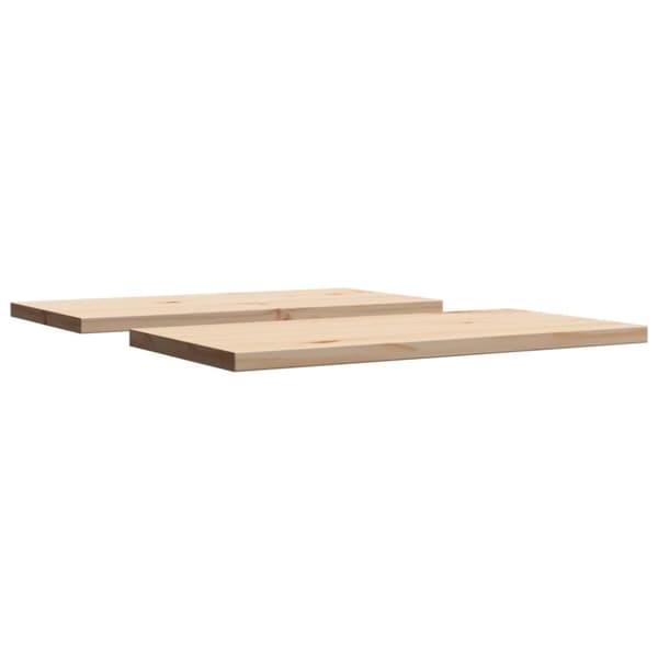 vidaXL Bordsskivor 2 st 70x35x2,5 cm rektangulär massiv furu