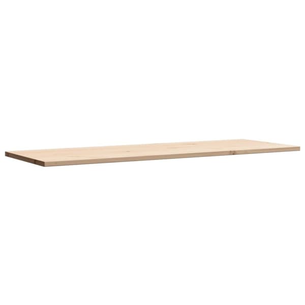 vidaXL bordplade 110x40x1,7 cm rektangulær massivt fyrretræ