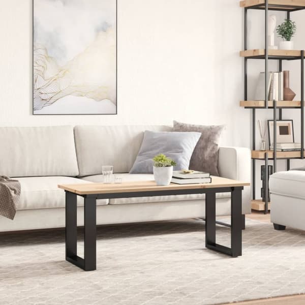 vidaXL bordplade 110x40x1,7 cm rektangulær massivt fyrretræ