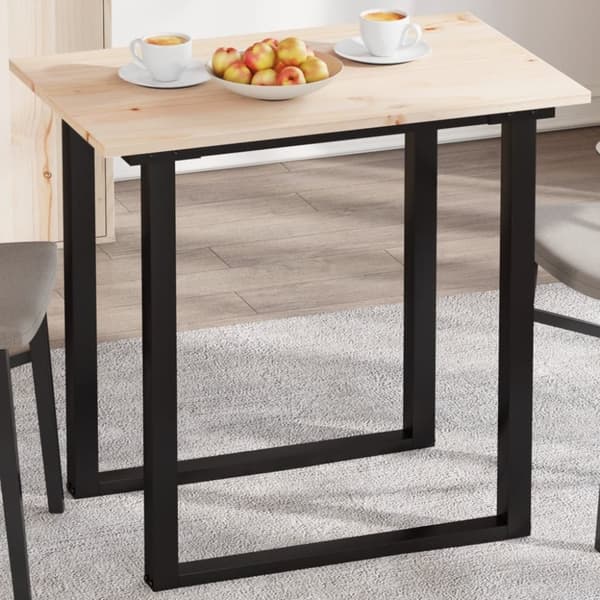 vidaXL Bordsskiva 80x50x1,7 cm rektangulär massiv furu
