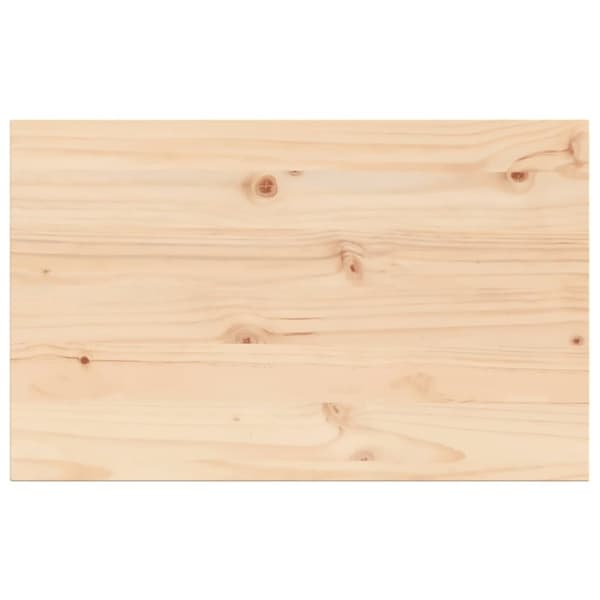 vidaXL Bordsskiva 80x50x1,7 cm rektangulär massiv furu