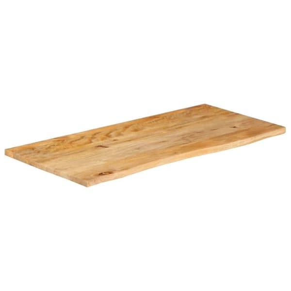 vidaXL Bordsskiva 100x60x2,5 cm levande kant massivt mangoträ