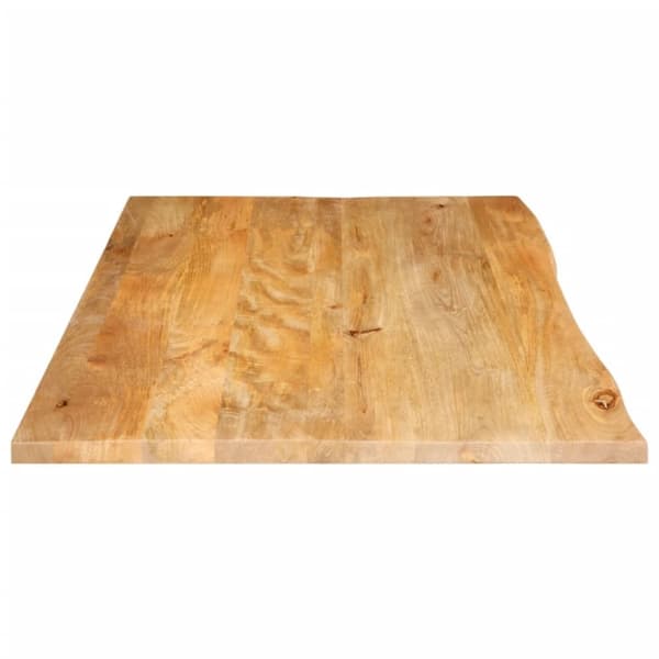 vidaXL bordplade 100x60x2,5 cm naturlig kant massivt mangotræ