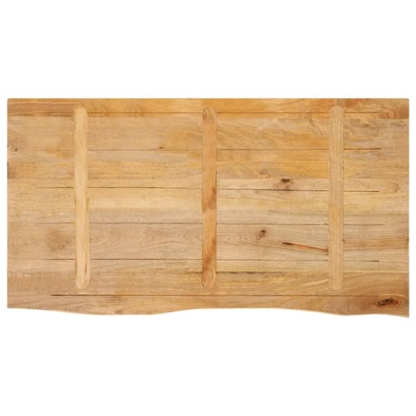 vidaXL bordplade 100x60x2,5 cm naturlig kant massivt mangotræ