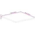 Pikkukuva 9 / 9: vidaXL Pöytälevy 60x60x2,5 cm neliö kierrätetty täyspuu
