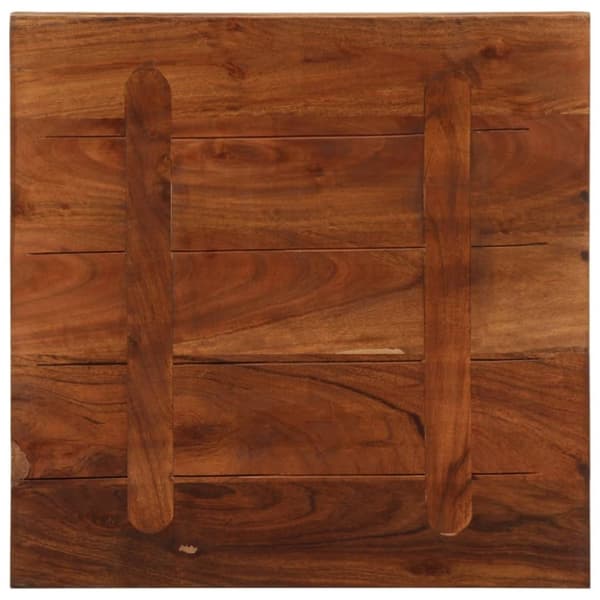vidaXL Bordplate 60x60x2,5 cm firkantet gjenvunnet heltre