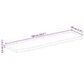 Miniatyrbilde 9 av 9: vidaXL Bordplate 100x20x3,8 cm naturlig kant heltre mango