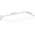Pikkukuva 9 / 9: vidaXL Pöytälevy elävä reuna 50x20x3,8 cm täysi mangopuu
