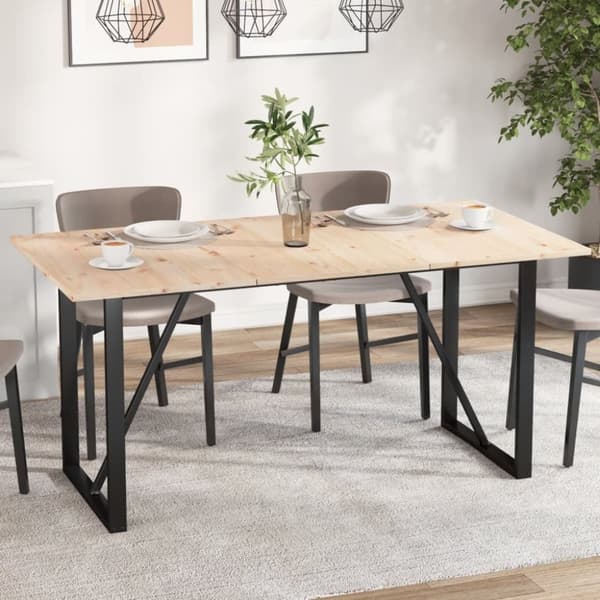 vidaXL bordplader 3 stk. 80x53x1,7 cm rektangulær massivt fyrretræ