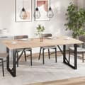 Miniatyrbilde 10 av 10: vidaXL Bordplater 4 stk 100x50x2,5 cm rektangulær heltre furu
