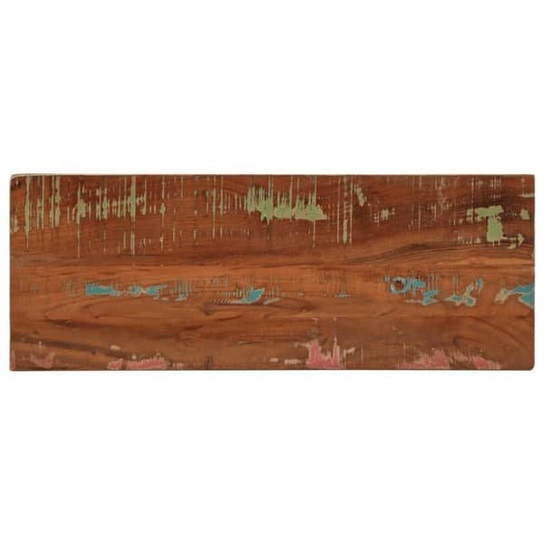 vidaXL Bordplate 90x30x3,8 cm rektangulær gjenvunnet heltre