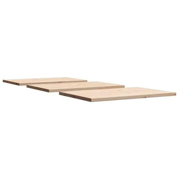 vidaXL bordplader 3 stk. 80x53x2,5 cm rektangulær massivt fyrretræ
