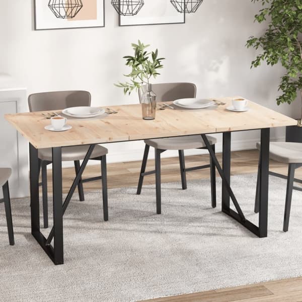 vidaXL bordplader 3 stk. 80x53x2,5 cm rektangulær massivt fyrretræ