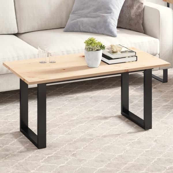 vidaXL bordplade 100x50x1,7 cm rektangulær massivt fyrretræ