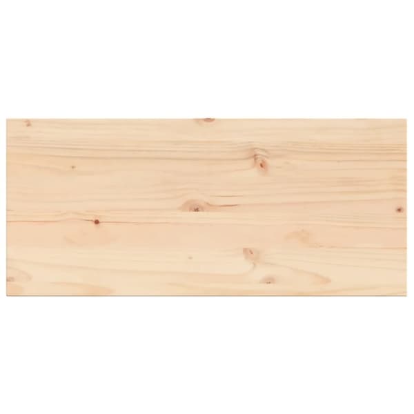 vidaXL Bordplate 90x40x2,5 cm rektangulær heltre furu