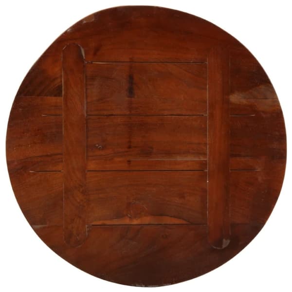 vidaXL Bordplate Ø 50x2,5 cm rund gjenvunnet heltre