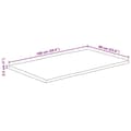 Miniatyrbilde 9 av 9: vidaXL Bordplate 100x60x2,5 cm naturlig kant heltre mango