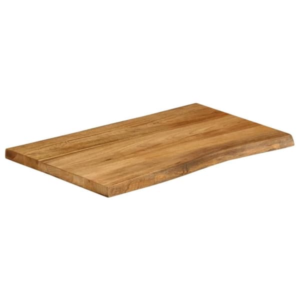 vidaXL Pöytälevy 70x60x3,8 cm elävä reuna täysi mangopuu