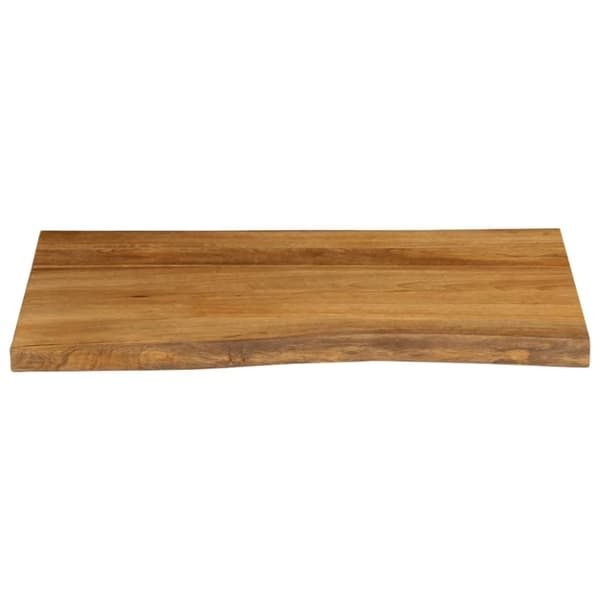 vidaXL Bordplate 90x60x2,5 cm naturlig kant heltre mango