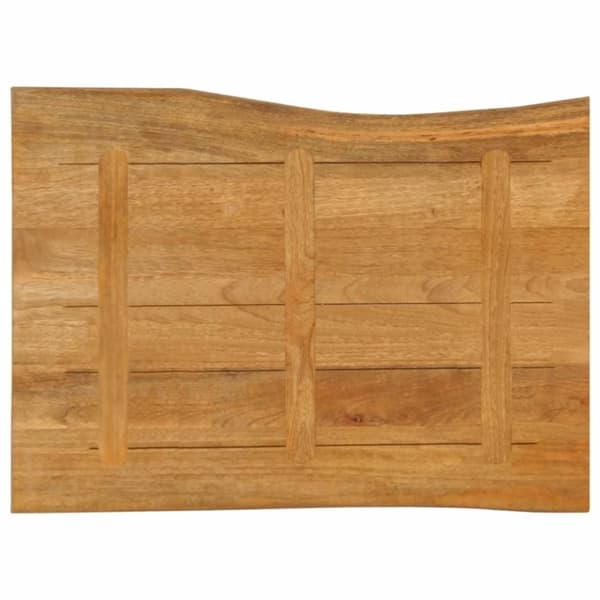 vidaXL Bordplate 90x60x2,5 cm naturlig kant heltre mango