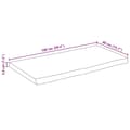 Miniatyrbilde 9 av 9: vidaXL Bordplate 100x40x3,8 cm naturlig kant heltre mango